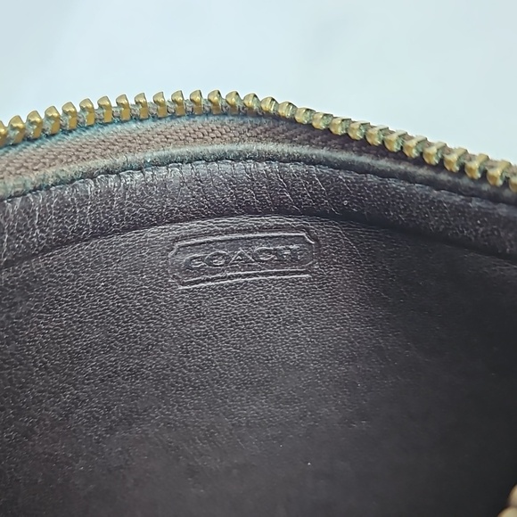 VINTAGE COACH MINI SKINNY # 6902 IN BROWN CARD CASE - Picture 6 of 8